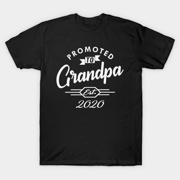 New Grandpa - Promoted to grandpa est. 2020 T-Shirt by KC Happy Shop